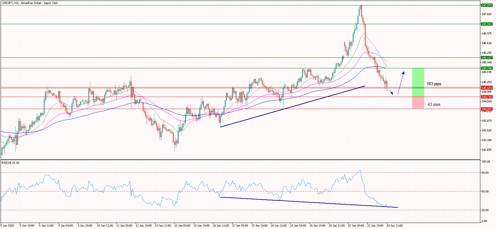 Gün İçi USDJPY Analizi 24.06.2025